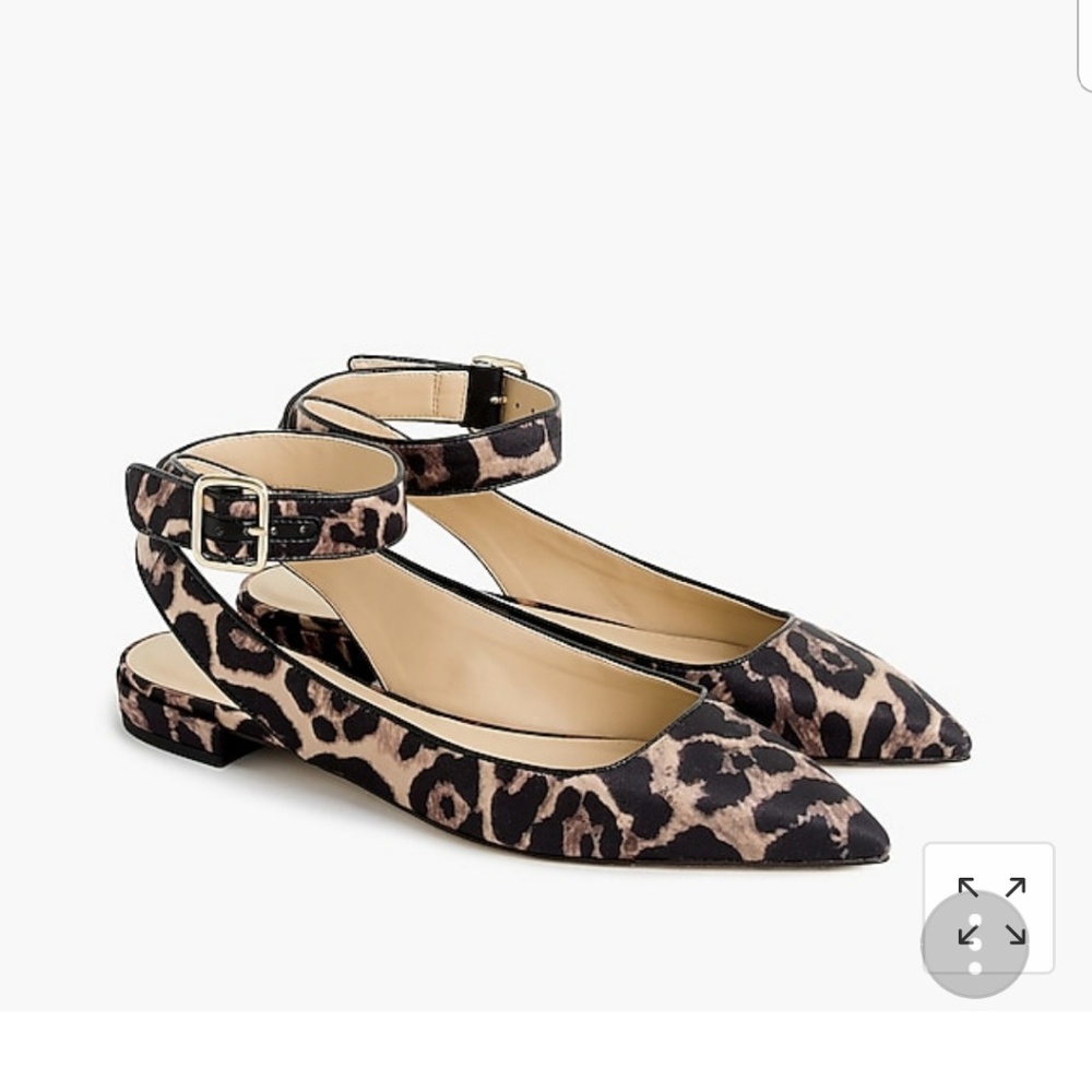 J Crew printed slingbacks